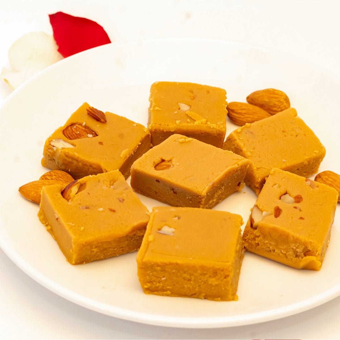 Khoya Burfi: Badam